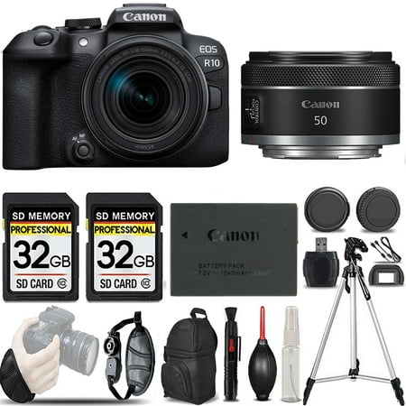 Canon EOS R10 Mirrorless Camera with 18-150mm Lens +50mm f/1.8 STM Lens -LOADED KIT