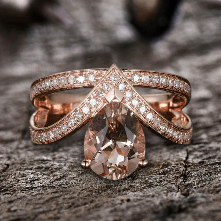 4 carat deals morganite engagement ring