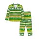 thumbnail image 1 of Fotbe St. Patrick's day in green colors Conjunto de Pijama de Manga Larga para Mujer con Estampado, Ropa de Dormir de 2 Piezas, Conjunto de Casa Suave y Cómodo con Bolsillos-Small, 1 of 7