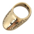 thumbnail image 3 of Anillo de pulgar de tiro con arco, patrón de grabado hecho a mano, protector de dedo de latón, anillo protector de pulgar con cuerda antipérdida para caza de tiro con arco al aire libre, 22 mm, 3 of 10