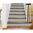 thumbnail image 3 of HomeRoots 400185 4 x 4 in. Blue Yellow Zig Peel & Stick Tiles, 3 of 9