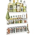 thumbnail image 1 of Spice Rack Wall Mounted SpaceSaving Spice Organizer for Spice Jars and Seasonings Screw or Adhesive Hanging Spice Rack Organizer for Your Kitchen Cabinet or Pantry Door, 1 of 7