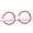 red, variant on 2PCS Fake Piercing Nose Lip Ring Hoop Ear Body SILVER BLACK GOLD Steel Clip On-red