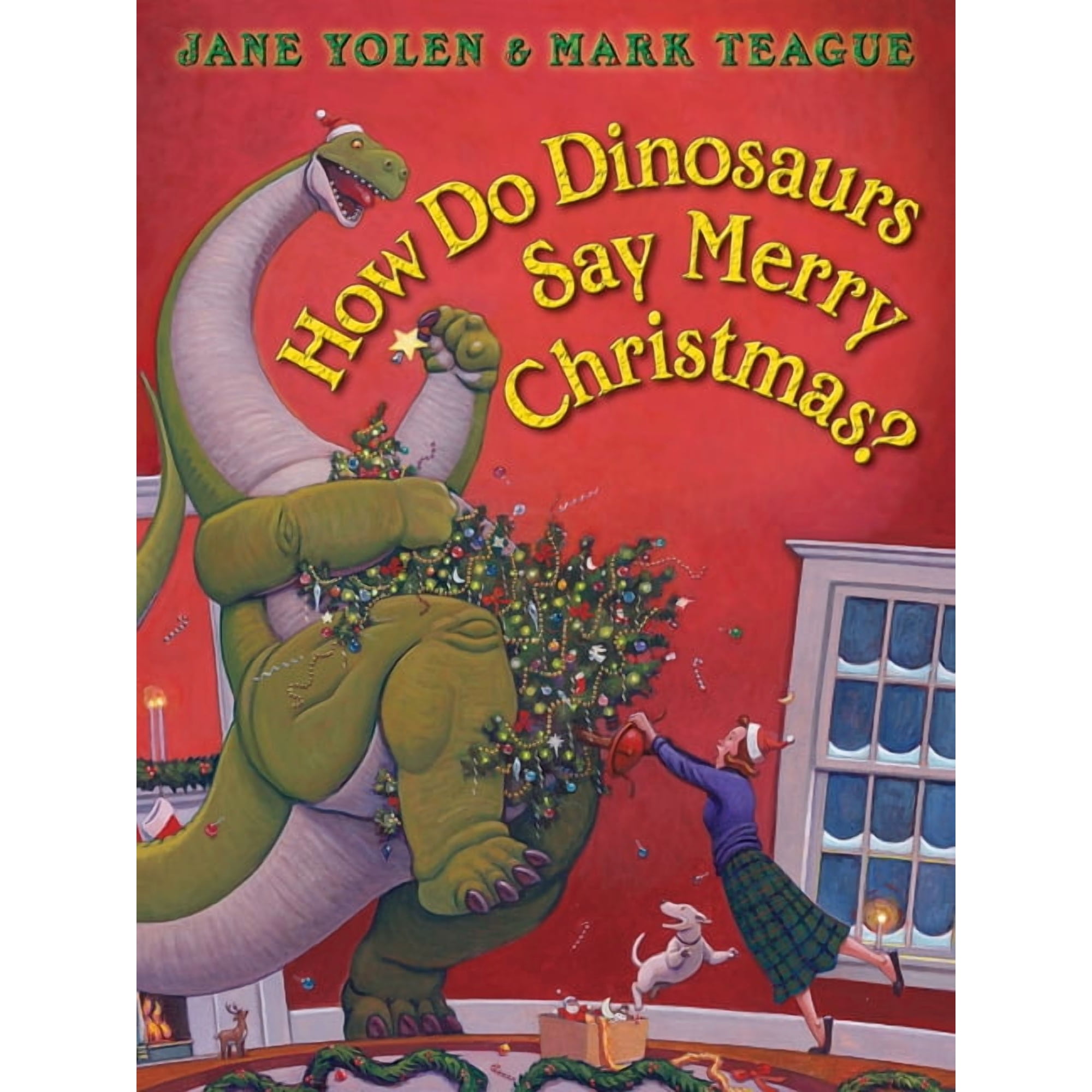 How Do Dinosaurs Say Merry Christmas?, (Board Book)