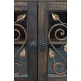 thumbnail image 6 of Artesano Home Decor - Handmade Solid Reclaimed Barn Wood & Wrought Iron Hardware Buffet & Sideboard Ideal for Home, Living Room and Bar or Restaurant (Brown) - Rustic Style 01 - 39" Width, 6 of 11
