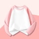 thumbnail image 4 of Cowsor Boys Girls T Shirts Casual Raglan Long Sleeve Tee Crewneck Color Block Cute Blouses Tops, 4 of 6