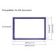 thumbnail image 2 of Documento Señal Soporte Bolsillos Auto Adhesivo Pantalla Soportes Goma Imanes para Refrigerador Poste Documento Marco A4 8,5x11,5 Pulgadas Azul Paquete de 2 Unique Bargains marcos magnéticos, 2 of 5