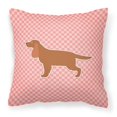 thumbnail image 2 of Carolines Treasures BB3812PW1818 English Cocker Spaniel Checkerboard Green Fabric Decorative Pillow, 2 of 5
