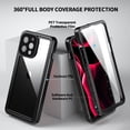 thumbnail image 4 of Dteck Case For iPhone 13 Pro,Waterproof Built-in Screen Protector Rugged Heavy Duty Full Body Shockproof Protection Phone Case for iPhone 13 Pro 6.1 inch 2021,Black/Clear, 4 of 10