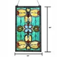 thumbnail image 3 of CHLOE Jenice Tiffany-Style Victorian Stained-Glass Window Panel 26" Height, 3 of 4