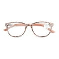 thumbnail image 3 of Women Mosaic Marble Print Clear Progressive Reading Glasses - Zero Power On Top - No Bubble Reader Z121 +4.00, 3 of 4