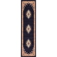 thumbnail image 1 of Unique Loom Reza Traditional Persian Rug 2' 2 x 8' 2 Runner Navy Blue/Ivory, 1 of 1