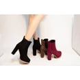thumbnail image 3 of Simple high-heeled ankle boots, women's elastic ankle boots, 3 of 9