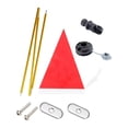 thumbnail image 1 of amagogo Accessoires de Drapeau de Kayak, Très Visible, Base Stable pour Dinghies, Canots, Kayaks Rouge, 1 of 10