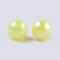 thumbnail image 2 of 500gs Opaque Acrylic Beads AB color Round Mixed color 8x7.5mm Hole: 2.5mm about 2170pcs/500g, 2 of 2