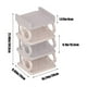 thumbnail image 3 of Zapatero de 4 niveles para el hogar, resistente, estrecho, con entrada para grietas pequeñas, multifuncional, para dormitorio, armario, recibidor, dormitorio, 3 of 6