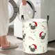 thumbnail image 5 of Fotbe Christmas Pug Dog Cesto de Ropa con Asas, Cesto Impermeable de Gran Capacidad, Bolsa de Lavado para Dormitorio, Cesto de Ropa con Ruedas y Asas-Medium, 5 of 6