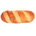 thumbnail image 1 of Orange Simulation Bread Plush Pillow Baguette Shape Home Office Car Plush Cotton Back Support 1Pcs, 1 of 5