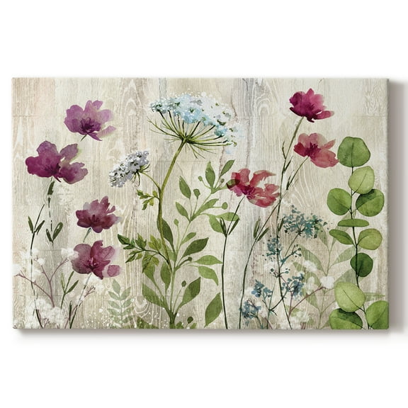 Wexford Home Meadow Flowers I - 8" x 12" Gallery Wrapped Canvas, Ready to Hang