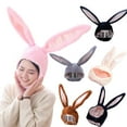 thumbnail image 1 of Cheers.US Cute Girls Hat Plush Rabbit Ears Hat Earflap Cap Head Warmer Photo Supplies Hat, 1 of 7