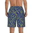 thumbnail image 3 of Kdxio Uncaria Flower Pattern Mens Casual Shorts - Drawstring Summer Beach Sports Shorts for Men, 3 of 9