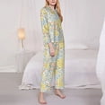 thumbnail image 3 of Pofeuu Boho Print Womens Pajamas Set Long Sleeve Sleepwear Button Down Nightwear Soft Pj Lounge Sets Button Down Pajamas Women-Large, 3 of 7