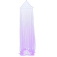 thumbnail image 1 of Lace Bed Conical Curtains Dome Bed Canopy Mosquito Net (Purple), 1 of 2