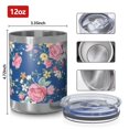 thumbnail image 3 of 12oz Tumblers Pioneer Flower Vacuum Insulated Stainless Steel Travel Tumbler Cups Mug with Lid and Straw for Beer,Coffee,Beverages with Cleaning Brush for Cold & Hot Drinks, 3 of 5