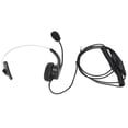 thumbnail image 2 of Auriculares De Servicio Al Cliente, Auriculares De Oficina Plug And Play Con Cable Negros Mono Para Centro De Llamadas, 2 of 7