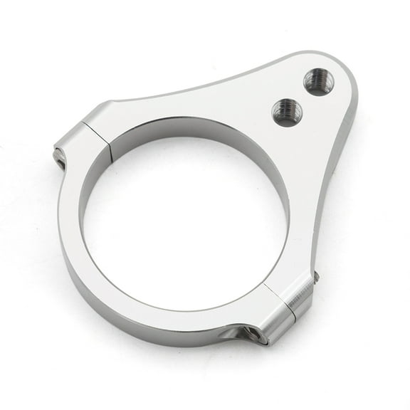 51mm Diameter Aluminum Universal Steering Damper Fork Frame Mounting Clamp Bracket Foot Fixer for Motorcycle Bike Modification