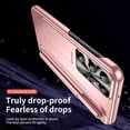 thumbnail image 7 of SaniMore Case for Samsung Galaxy S22 Ultra 6.8" 2022 with Hidden Kickstand & S Pen Slot & Stylus, Anti-scrctch Drop-proof Tough PC Backplane Anti-shock Slim Shell for Galaxy S22 Ultra, Rosegold, 7 of 7