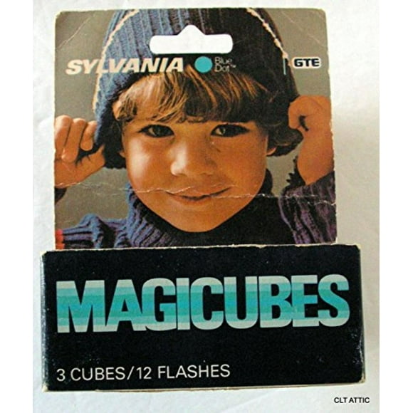 Sylvania Blue Dot MAGICUBES MAGICUBES for X-Pattern Camera Mount Sockets 3 Cubes / 12 Flashes