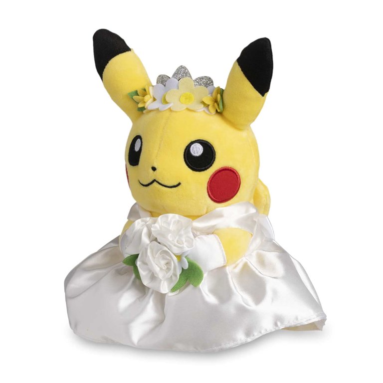 girl made a dress with 100 pikachu plush Cartoon Cute Anime pokemon Pokmon Center girls pink toys doll figure or display it proudly next to other decor so the happy couple can enjoy the ceremony or reception with a touch of Pokmon in sight Pikachu Idol Pop Star Cosplay