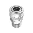 thumbnail image 1 of 2uds. Conector Puntas de lavadora a presión de 3/4 de pulgada Pistola de agua de acero inoxidable (B), 1 of 5