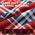 thumbnail image 7 of Vulcanodon Mens Flannel Plaid Pajama Set，Long Pajamas Warm Lightweight Pjs Set with Pockets(Red-black Plaid, Large), 7 of 7