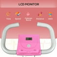 thumbnail image 3 of Soozier Foldable Exercise Bike with 8-Level Magnetic Resistance, Pink, 3 of 8