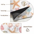 thumbnail image 6 of 3'x5' Area Rugs, Shell Starfish Coastal Indoor Outdoor Area Rug for Living Room Bedroom, Summer Beach Ocean Watercolor Washable Bathroom Rugs Kitchen Floor Carpet Mats Home Decor Aesthetic, 6 of 8