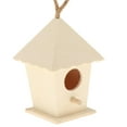thumbnail image 4 of Casa De Madera Para Pájaros Para Exterior, Caja Nido De Pájaros, Estilo Pintable Sin Terminar Sunnimix  casas de pájaros para el exterior, 4 of 6
