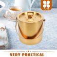 thumbnail image 5 of HOMEMAXS  Bar Beer Bucket KTV Ice Cube Large with Stand Container Golden, 5 of 8