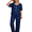 Blue, variant on Gleelaud Women's Summer Printed Pajama Set – Soft Short-Sleeve Loungewear, 2-Piece Sleepwear