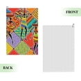 thumbnail image 2 of Easygdp Dancing African Womans Golf Towel 24x16in for Men and Women with Carabiner Clip for Easy Attachment, 2 of 8