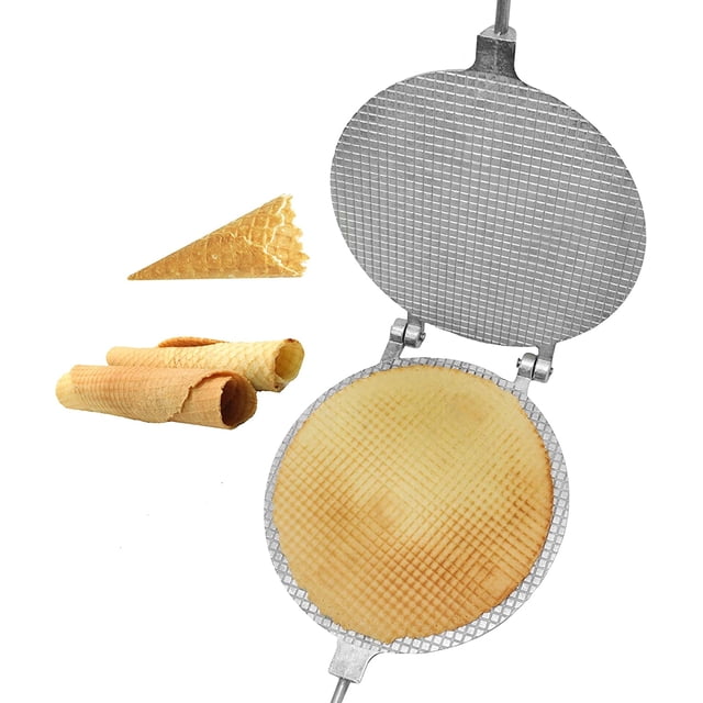 Máquina para hacer gofres - Máquina para hacer conos de gofre - Máquina para hacer krumkake - Máquina para hacer obleas - Máquinas para hacer gofres - Máquina para hacer conos de gofre - Máquina para