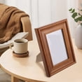 thumbnail image 1 of Raindrops Tabletop Display Photo Frames Wooden Picture Frame Solid Wood Tabletop Standing Light Brown 1Pcs, 1 of 8