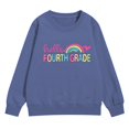 thumbnail image 6 of KAUOD Girls Boys 4th Grade Preppy Clothes Boys Crewneck Pullover Sweatshirt Rainbow Graphic & Letter Print Shirt Back to School Top, 6 of 8
