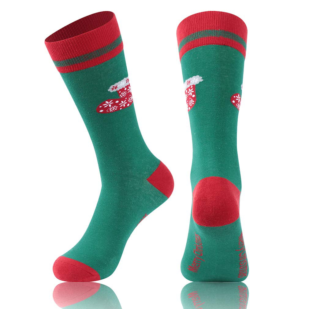 Clothing Socks - Christmas Socks, Unisex Printed Colorful Festive Fancy ...