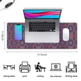 thumbnail image 2 of Innovative & Stylish Performore Mouse Pad with Vibrant Mandala Pattern, Thick Non-Slip Base & Stitched Edge - Perfect for Home Office & Gaming 31.5x11.8 Inch, 2 of 7