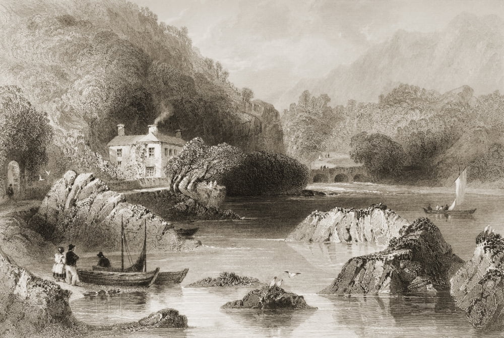 Glengariff Inn County Cork Ireland Drawn By WHBartlett Engraved By J C Bentley From The Scenery And Antiquities Of Ireland By NPWillis And JStirling CoyneIllustrated From Drawings By WHBartlett Publi