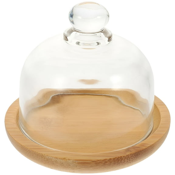 ACDANC Glass Cake Tray Cake Pan Cake Dish with Lid Cake Plate with Cover Houseparty Wedding Fruitcake Dessert Display Plate