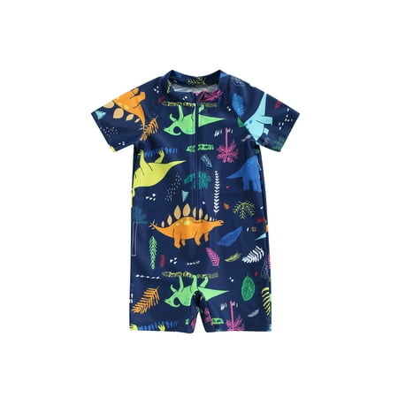 

Summer Kids Baby Boys Swimsuit Swimwear Shark Print Short Sleeve Boys One Piece Swimming Suit Beach Bathing Suit Outfit