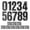 Black, variant on LOLIPPYY 10 Sheets of Number Stickers Large Number Stickers Numbers Stickers Adhesive Numbers for Mailbox